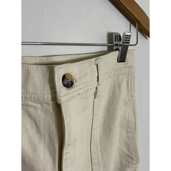 Madewell 25 Jeans High Waist Tapered Stone Beige Stretch Denim K9990 - Picture 5 of 7